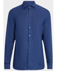 Canali - Apos;S Linen Casual Button-Down Shirt - Lyst