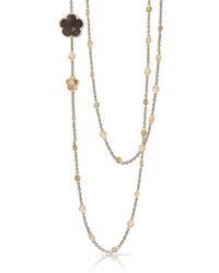 Pasquale Bruni - 18k Rose Gold Smoky Quartz Flower Necklace With Diamonds, 40"l - Lyst