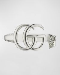 Gucci - GG Marmont Sterling Silver Key Ring - Lyst