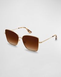 Krewe - Dolly Golden Titanium Butterfly Sunglasses - Lyst