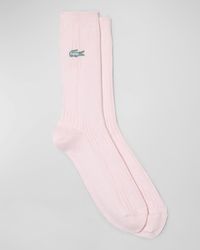 Lacoste - X Le Fleur Knit Logo Socks - Lyst