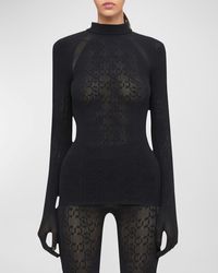 Wolford - X Simkhai Warp-Knit Top With Gloves - Lyst