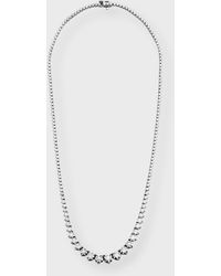 Neiman Marcus - 18k White Gold Graduated Diamond Necklace - Lyst