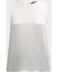 Theory - Silk Straight Shell Top - Lyst