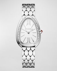 BVLGARI - Serpenti Seduttori 33mm Diamond Bracelet Watch - Lyst