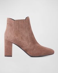 Aquatalia - Ianna Suede Chelsea Ankle Boots - Lyst