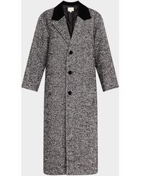 FRAME - Long Herringbone Coat - Lyst