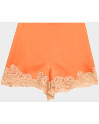 A.L.C. - Pipa Satin And Lace Shorts - Lyst