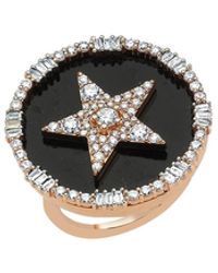 BeeGoddess - Sirius Stat 14k Diamond Pave Ring, Size 7 - Lyst