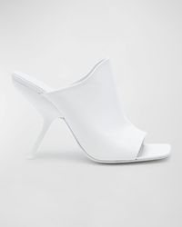 Ferragamo - Era Leather Stiletto Mule Sandals - Lyst
