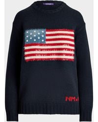 Ralph Lauren - Nm X Rl Sequin Flag Cashmere Sweater - Lyst