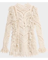 Zimmermann - Illuminate Cornelli Mini Dress - Lyst