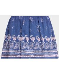 LoveShackFancy - Jonie Bandana Print Mini Skort - Lyst