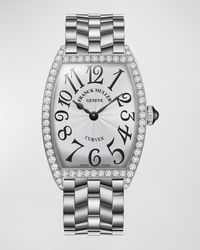 Franck Muller - Ladies Curvex Stainless Steel Diamond Watch - Lyst