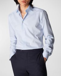 Eton - Contemporary Fit Cotton Stripe Dress Shirt - Lyst