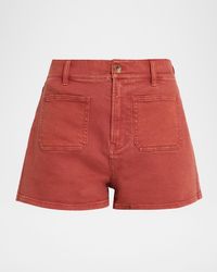 Veronica Beard - Elijah Denim Patch Pocket Shorts - Lyst