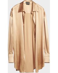Tom Ford - Button-Down Silk Shirt - Lyst