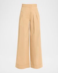 Veronica Beard - Heron Pleated Wide-Leg Pants - Lyst