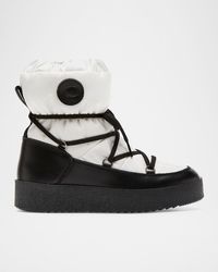 La Canadienne - Easton Nylon Lace-Up Winter Booties - Lyst