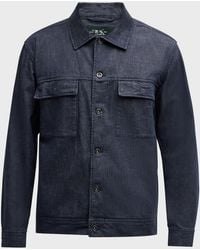 Rodd & Gunn - Apos;S Little Valley Chambray Trucker Jacket - Lyst
