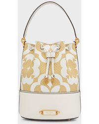 kate spade new york Sinch Medium Spade Flower Jacquard Bucket Bag