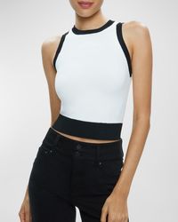 Alice + Olivia - Boyd Cropped Tank Top - Lyst