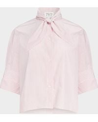 Twp - Tie One On Striped Button-Front Shirt - Lyst