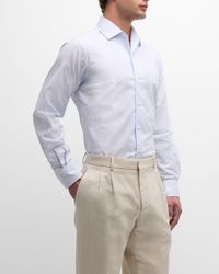 Loro Piana - Andre Oxford Cotton Stripe Sport Shirt - Lyst
