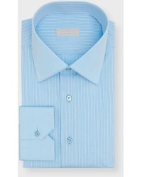 Stefano Ricci - Tonal Stripe Cotton Dress Shirt - Lyst