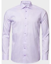 Eton - Textured Solid Slim-Fit Dress Shirt - Lyst
