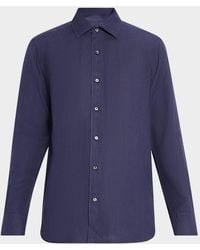 ZEGNA - Apos;S Oasi Lino Linen Button-Down Shirt - Lyst