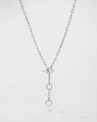 David Yurman Dy Madison Three-ring Chain Necklace, 17" - White