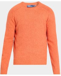 Polo Ralph Lauren - Apos;S Suede-Patch Wool-Cashmere Sweater - Lyst