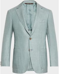 Canali - Apos;S Wool-Blend Twill Blazer - Lyst