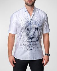 Maceoo - Galileo Lion Dissolve Sport Shirt - Lyst