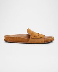 Jacquemus - Les Sandales Croc-Embossed Leather Sandals - Lyst