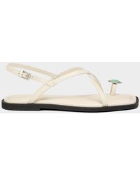 Rag & Bone - Remi Leather Toe-Ring Flat Sandals - Lyst