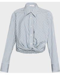 A.L.C. - Leo Striped Twist-Front Top - Lyst