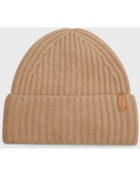 Vince Cashmere Chunky Knit Beanie - Natural