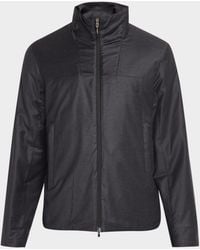 Sease - Apos;S Padded Virgin Wool And Silk-Blend Flannel Jacket - Lyst