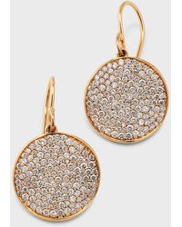 Ippolita - 18k Rose Gold Stardust Medium Flower Disc Drop Earrings With Diamonds - Lyst