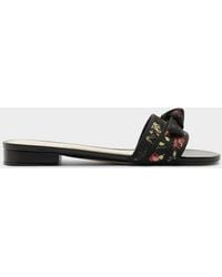 Alexandre Birman - X Agua By Agua Bendita Grosgrain Raffia Sport Sandals - Lyst