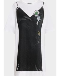 Marc Jacobs - Trompe Loeil Print Mini T-Shirt Dress - Lyst