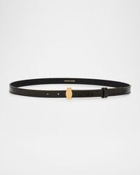 Veronica Beard - Dash Croc-Embossed Leather Belt - Lyst