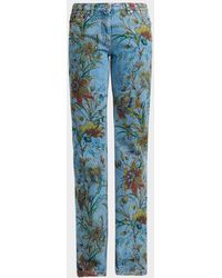 Etro - Foliage Straight-Leg Denim Jeans - Lyst