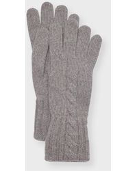 Loro Piana - Short Knit Cashmere Gloves - Lyst