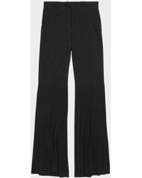 Balenciaga - High-Rise Flare Pants - Lyst