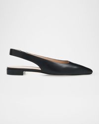 Stuart Weitzman - Stassi Leather Slingback Flats - Lyst