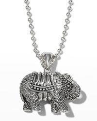 Lagos Rare Wonders Elephant Pendant Necklace - Metallic