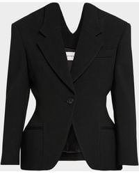 Givenchy - Single-Breasted Slashed Jacket - Lyst